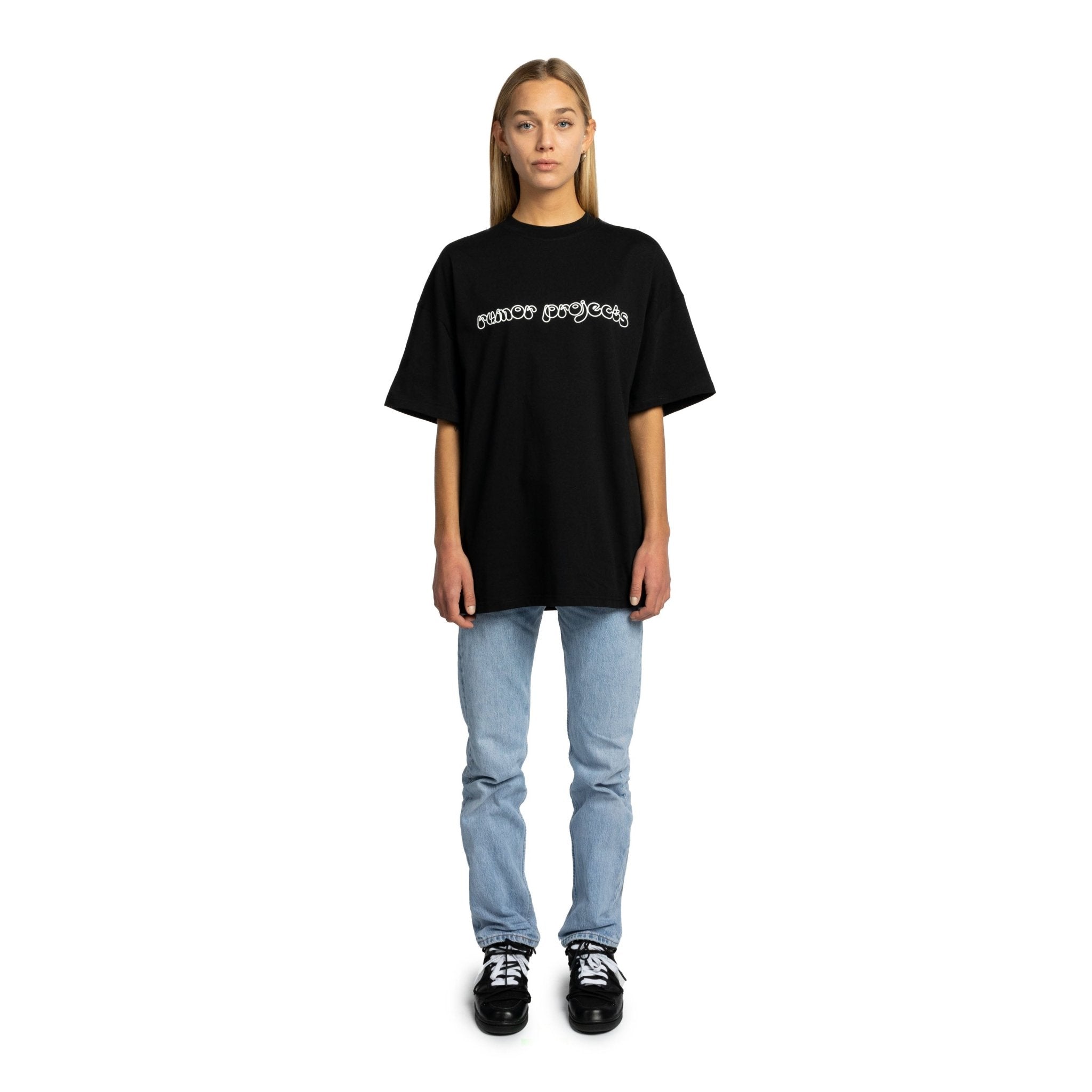 Classic Logo Tee Black - Rumor Projects