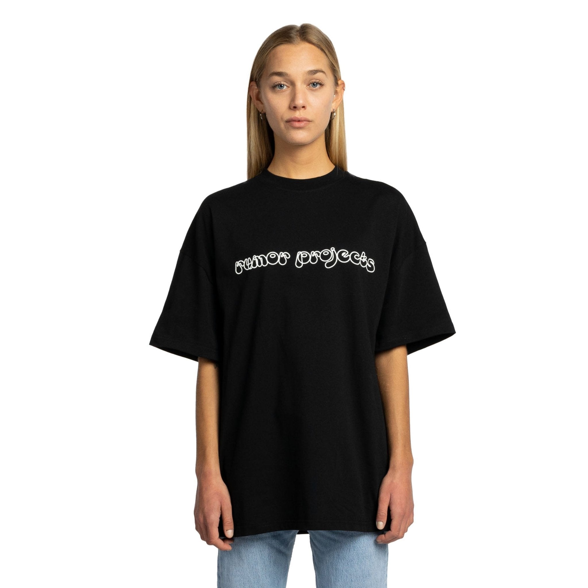 Classic Logo Tee Black - Rumor Projects