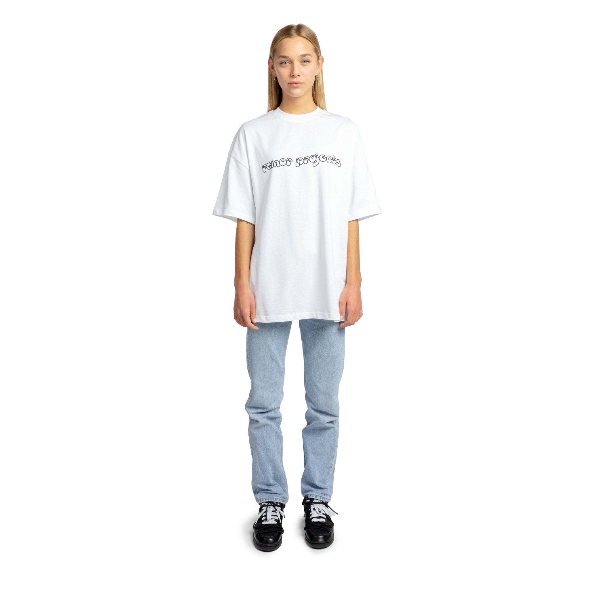 Classic Logo Tee White - Rumor Projects